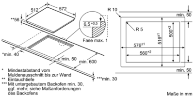 Siemens EH601FFB1E Induktionskochfeld flächenbündig 60cm autark