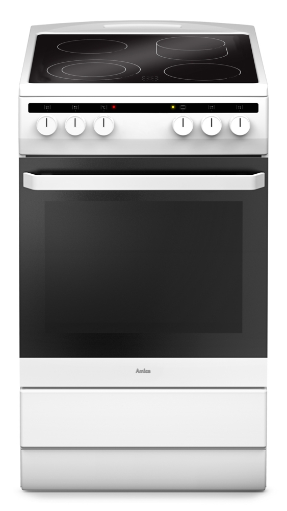 Amica SHC 11543 W Standherd weiß Glaskeramik Amica SHC 11543 W Standherd weiß Glaskeramik