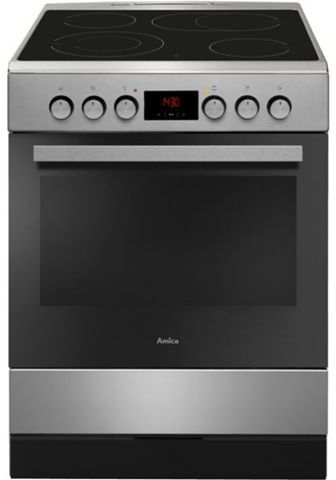 Amica SHC 913 001 E Standherd silber Glaskeramik EEK:A Amica SHC 913 001 E Standherd silber Glaskeramik EEK:A