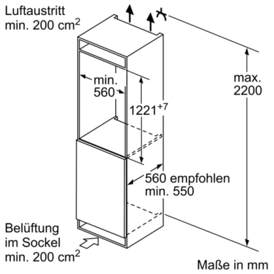 Bosch GIN41ACE0 Einbau-Gefrierschrank EEK:E