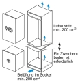 Bosch GIV21AFE0 Einbau-Gefrierschrank Flachscharnier EEK:E