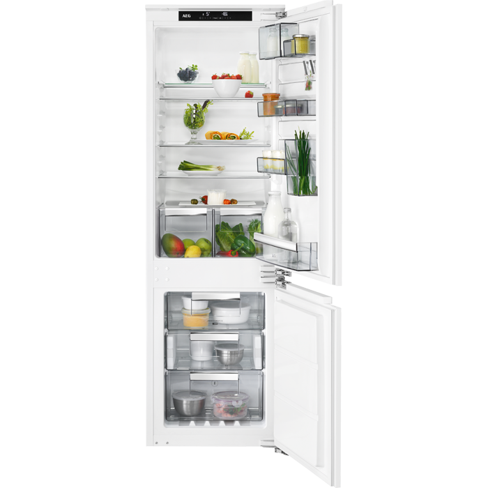 AEG SCE818E5TC Einbau-Kühlgefrierkombination Festtür EEK:E AEG SCE818E5TC Einbau-Kühlgefrierkombination Festtür EEK:E