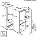 AEG SCB618F3LF Einbau-Kühlgefrierkombination Festtür EEK:F