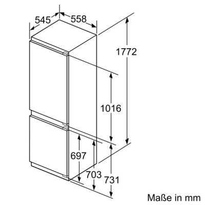 Neff KI7863DD0 Einbau-Kühl-Gefrierkombination EEK:D