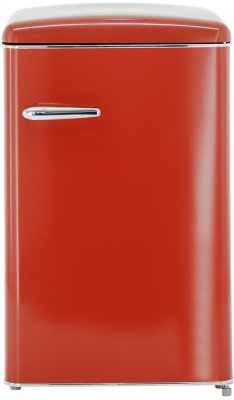 Exquisit RKS120-V-H-160F  Retro-Kühlschrank rot EEK:F