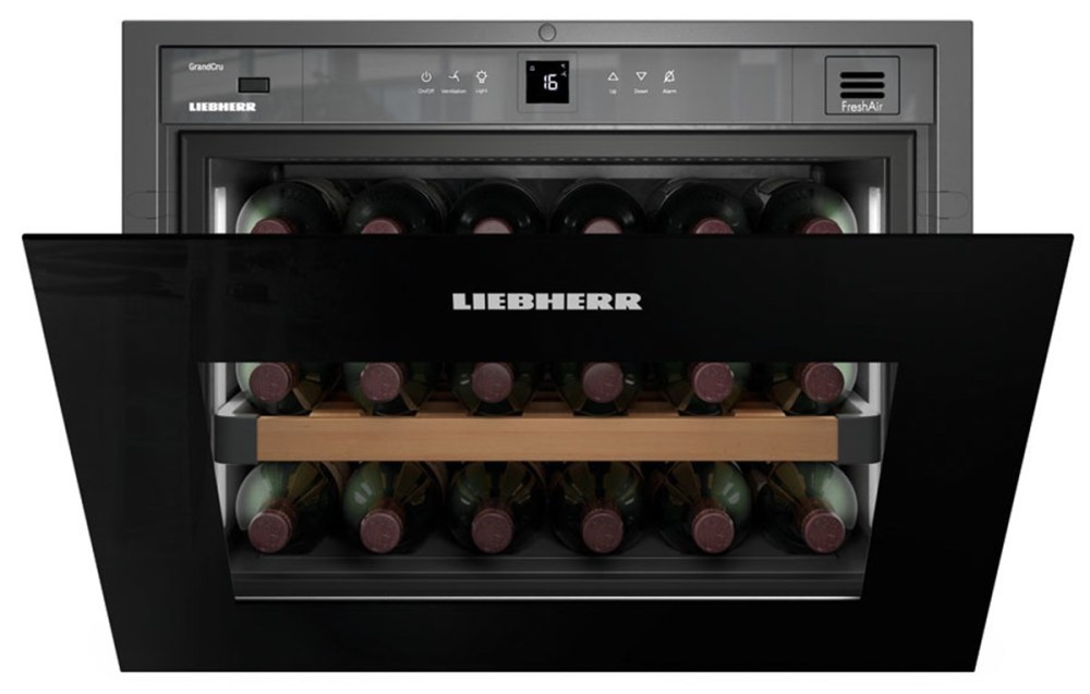 Liebherr WKEgb 582 Einbau-Weinklimaschrank schwarz EEK:G Liebherr WKEgb 582 Einbau-Weinklimaschrank schwarz EEK:G