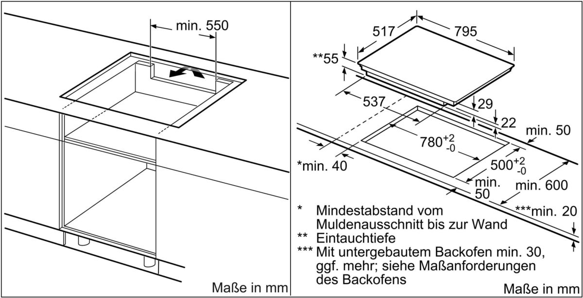 Neff T68BT6QN2 ( TBT686QN ) Induktionskochfeld schwarz Edelstahlt 80cm autark