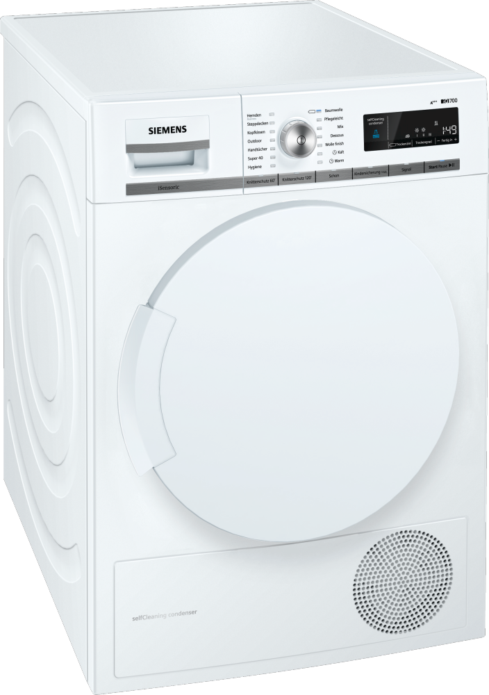 Siemens WT44W5W0 Wärmepumpen-Wäschetrockner weiß 8kg EEK:A+++ Siemens WT44W5W0 Wärmepumpen-Wäschetrockner weiß 8kg EEK:A+++