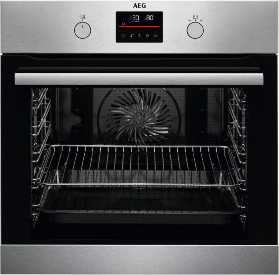 AEG BPB335060M Einbau-Backofen Pyro Edelstahl EEK:A+