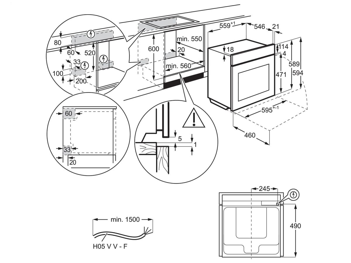 AEG BPK948230B Einbau-Backofen WLAN Pyro schwarz EEK:A++