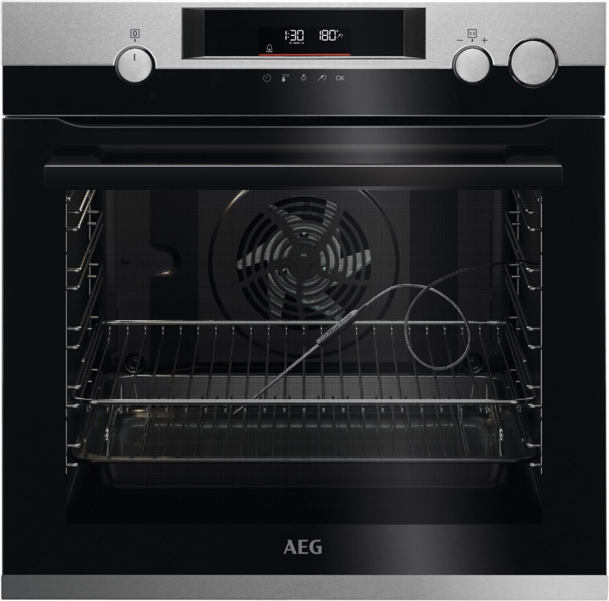 AEG BSS57606BM Einbau-Backofen Pyro SteamCrisp Edelstahl EEK:A+