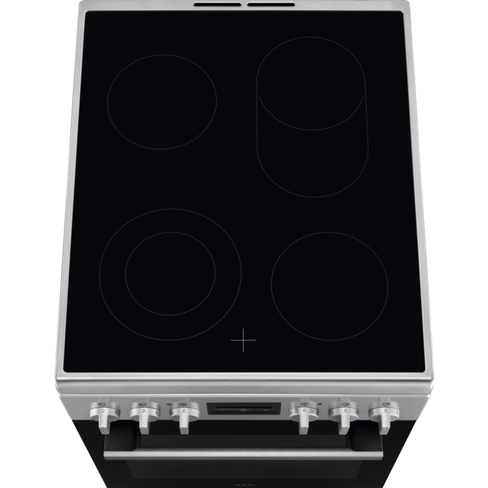 AEG CCB54481BM Standherd Glaskeramik Edelstahl 50cm EEK:A