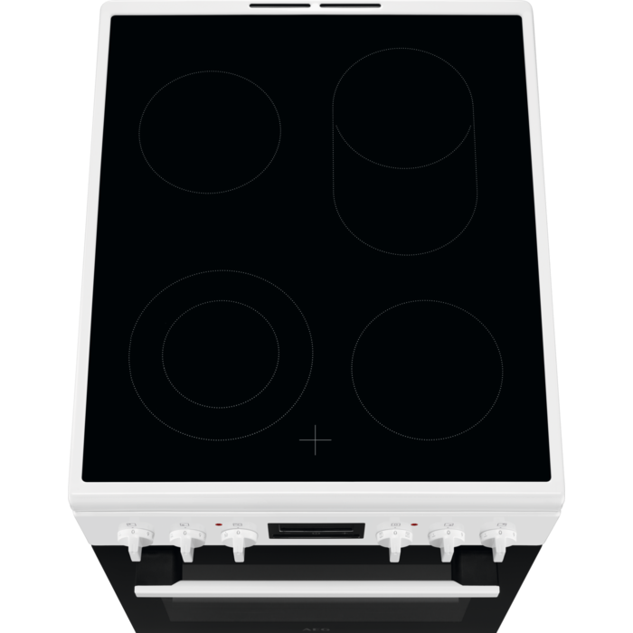 AEG CCB54481BW Standherd Glaskeramik weiß 50cm EEK:A