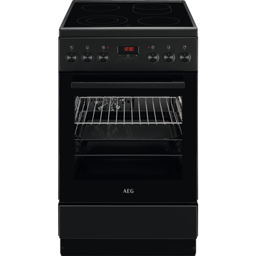AEG CCB54482BB Standherd Glaskeramik schwarz 50cm EEK:A