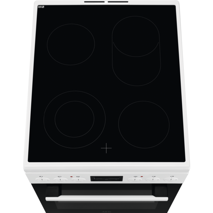 AEG CCB54482BW Standherd Glaskeramik weiß 50cm EEK:A