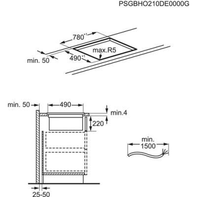 AEG CCE84751CB Induktion Muldenlüfter Umluft 83cm EEK:A+