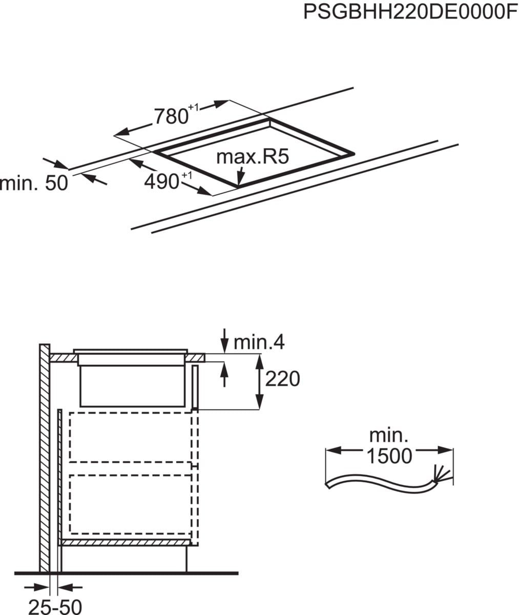 AEG CDE84779XB Induktion Muldenlüfter Abluft WLAN EEK:A+