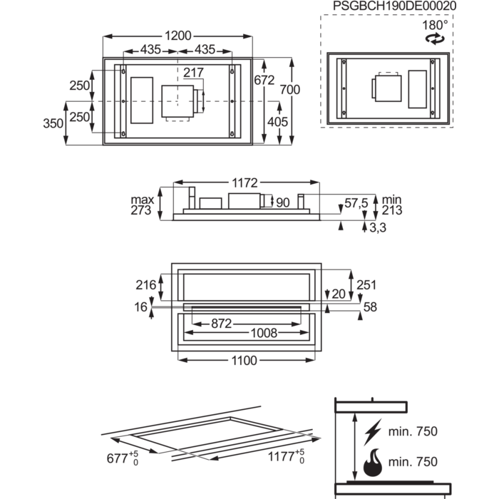 AEG DCK5281HG Deckenlüfter 120cm Weiß LED EEK:A+
