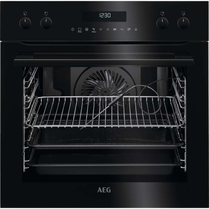 AEG EPS635220B Einbau-Herd AssistedCooking Pyro schwarz EEK:A+