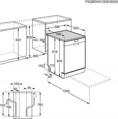AEG FSB32610Z Einbau-Geschirrspüler vollintegrierbar EEK:E