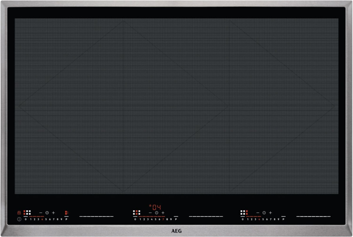 AEG IKE86683XB Induktionskochfeld TotalFlex Edelstahl autark 80cm