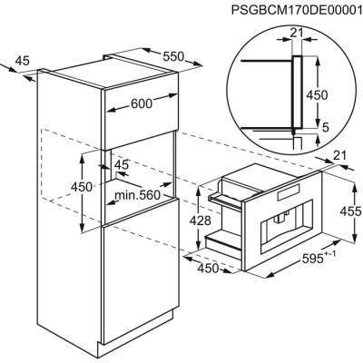 AEG KKK994500B Einbau-Kaffeemaschine schwarz