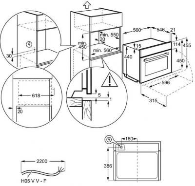 AEG KMK965090M Kompaktbackofen Mikrowelle WLAN 