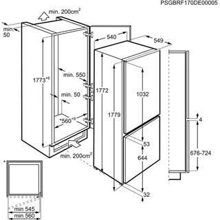 AEG SCE618E5TS Einbau-Kühlgefrierkombination EEK:E