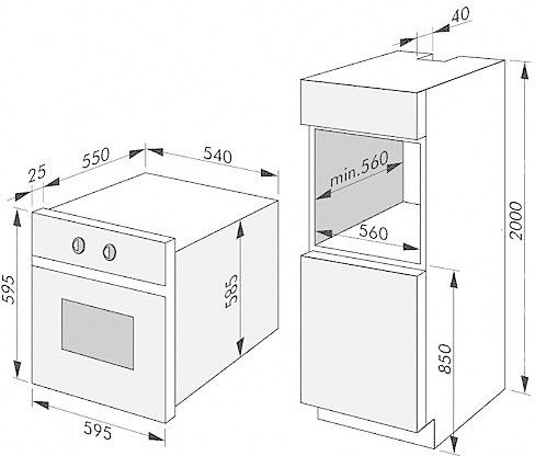 Amica EB 13564 E Einbau-Backofen SteamClean Edelstahl EEK:A