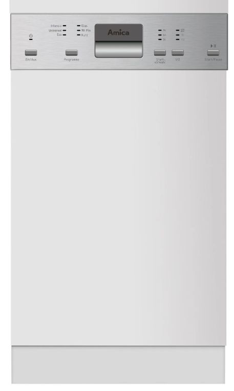 Amica EGSP 561 000 E Einbau-Geschirrspüler integrierbar Edelstahl EEK:D