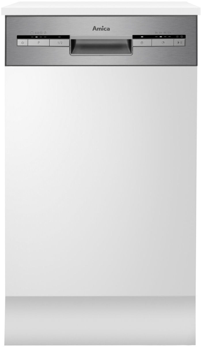Amica EGSP 569 900 E Einbau-Geschirrspüler integrierbar Edelstahl EEK:E