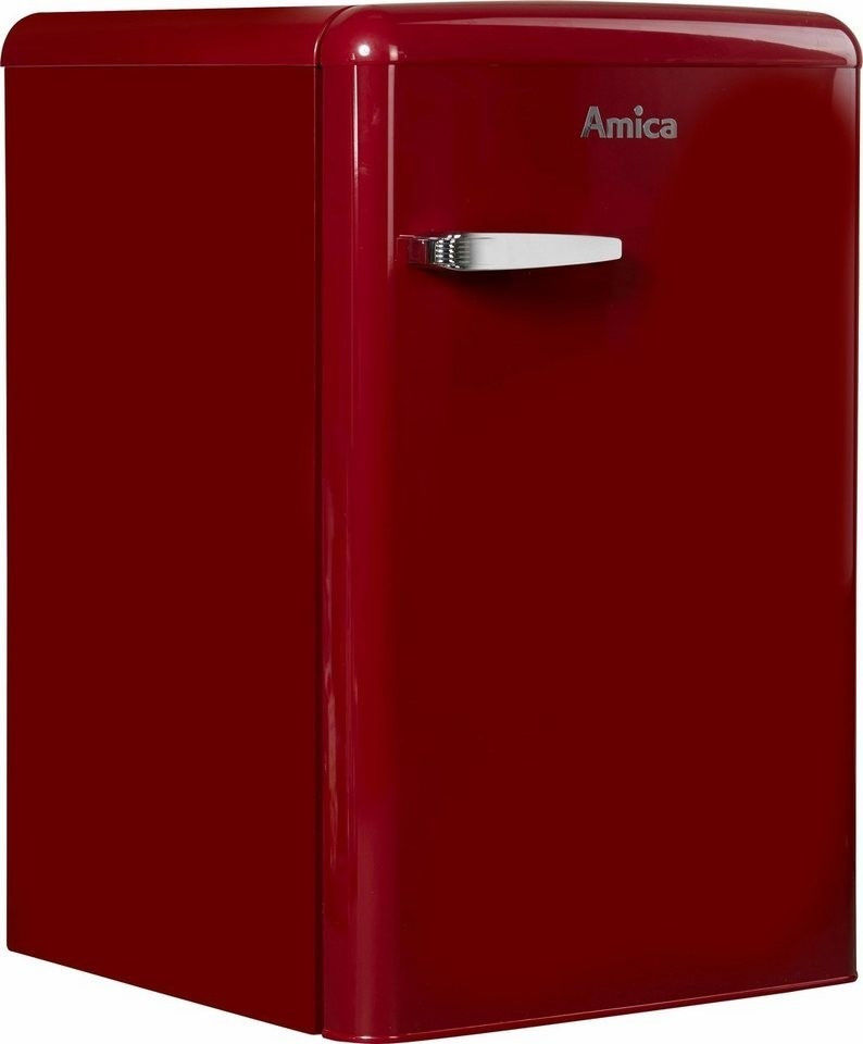 Amica KS 15611 R Kühlschrank Retro weinrot 87,5cm EEK:E