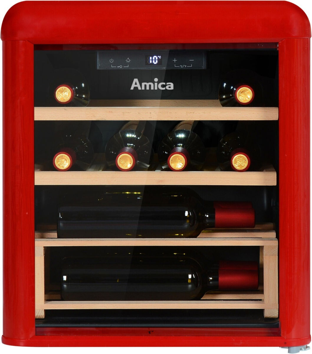 Amica WKR 341 910 R Weinkühler rot EEK:G