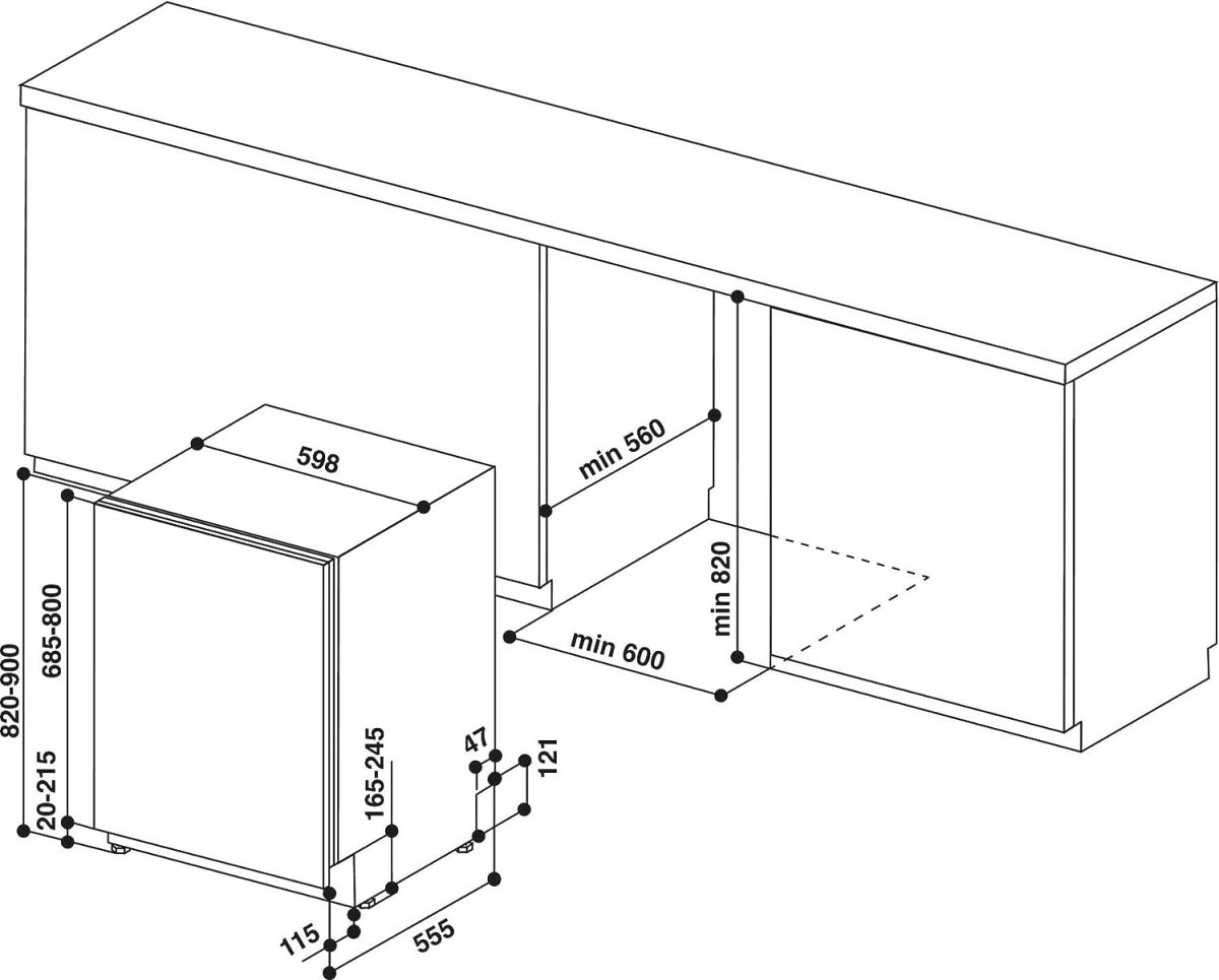 Bauknecht BCIO 3T341 PLET Einbau-Geschirrspüler vollintegrierbar EEK:C