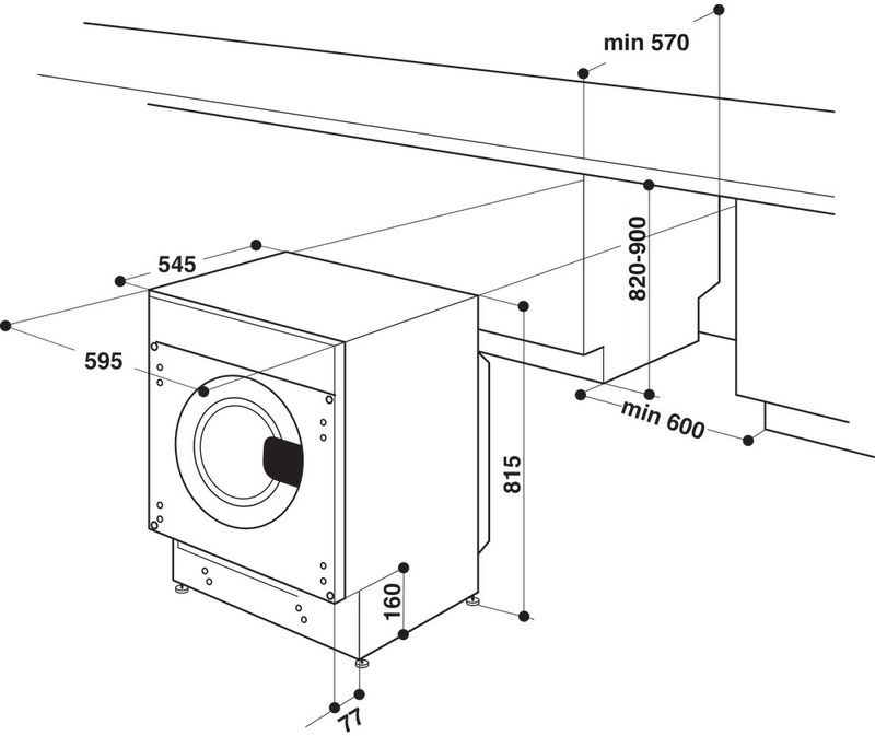 Bauknecht BI WMBG 71483E DE N Einbauwaschmaschine 7kg EEK:D