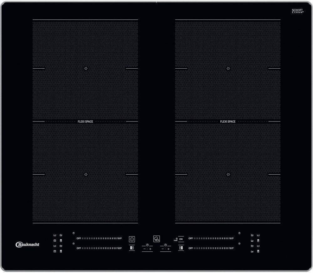 Bauknecht BS 2360F AL Induktionskochfeld FlexiSpace Edelstahl autark 60cm