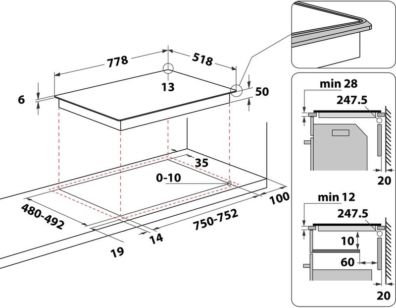 Bauknecht BS 2977F AL Induktionskochfeld FlexiSpace Alurahmen 77cm autark