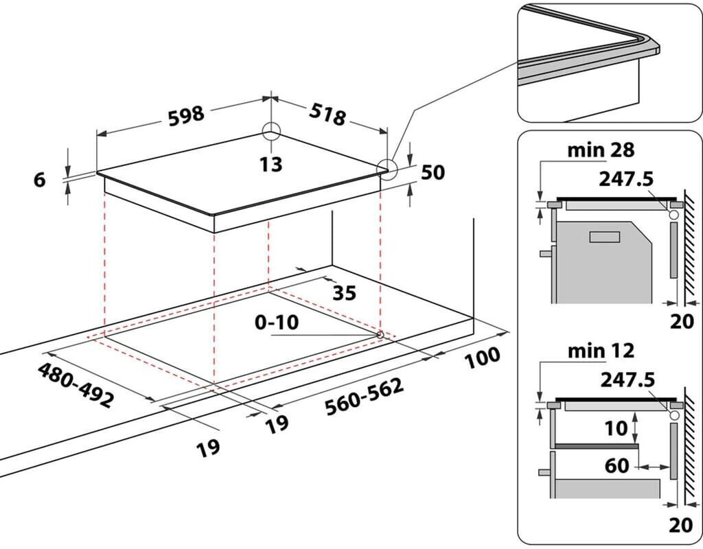 Bauknecht BS 3960F AL Induktionskochfeld FlexiSpace Alurahmen autark 60cm