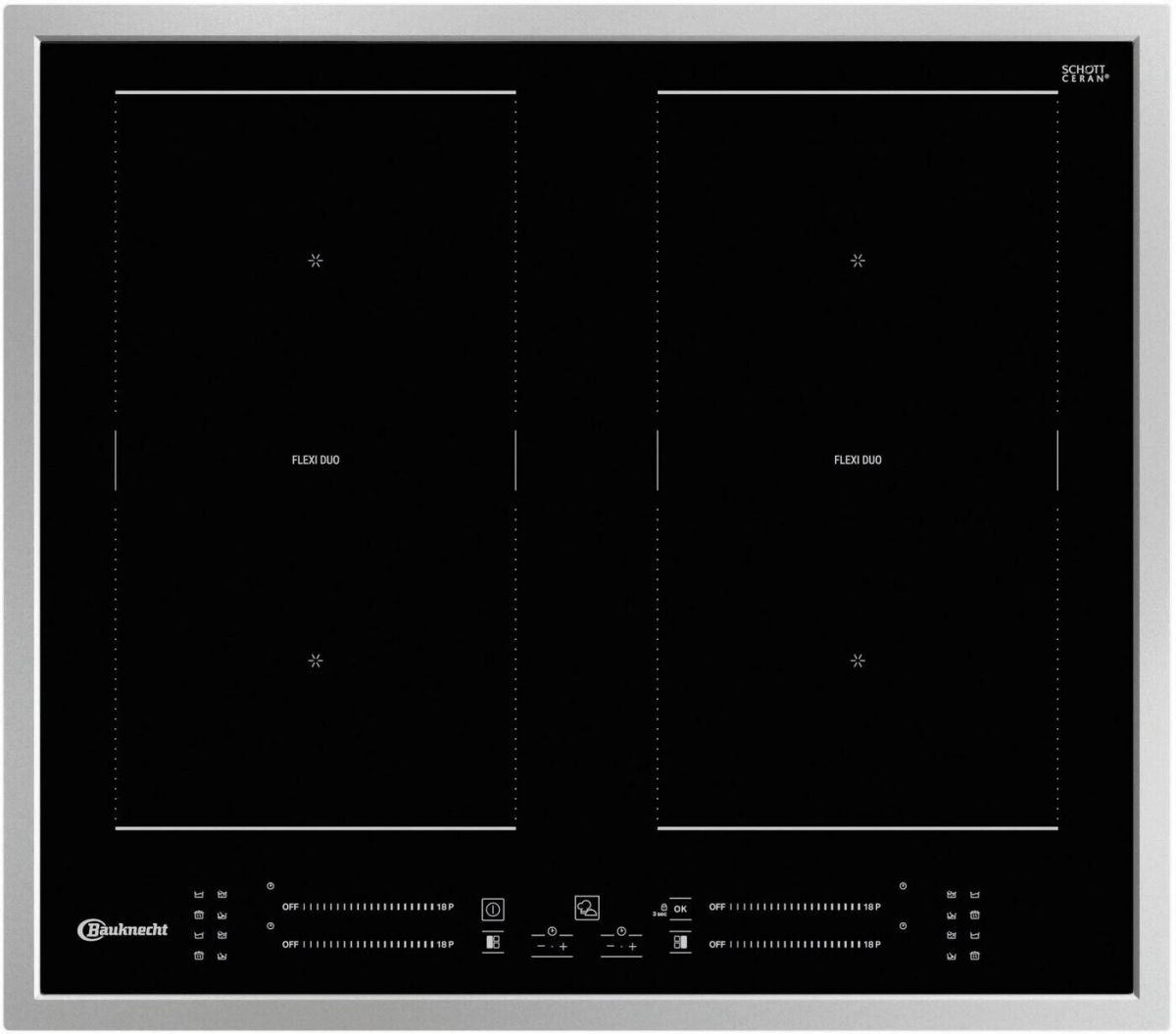 Bauknecht BS 4160C FT Induktionskochfeld Edelstahl 60cm autark