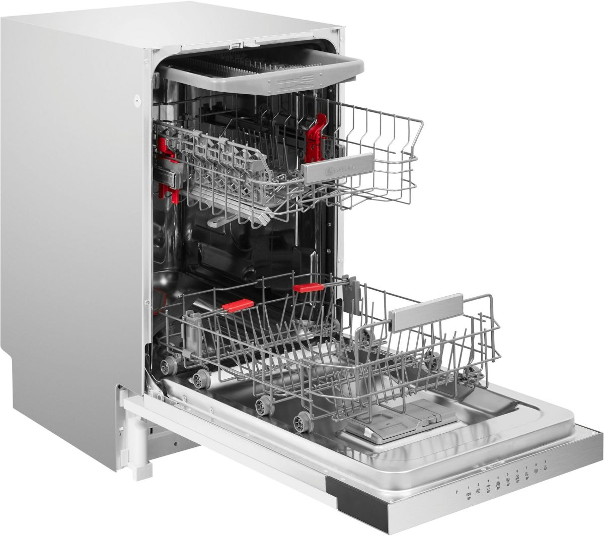 Bauknecht BSBO 3O35 PF X Einbau-Geschirrspüler integrierbar Edelstahl EEK:D