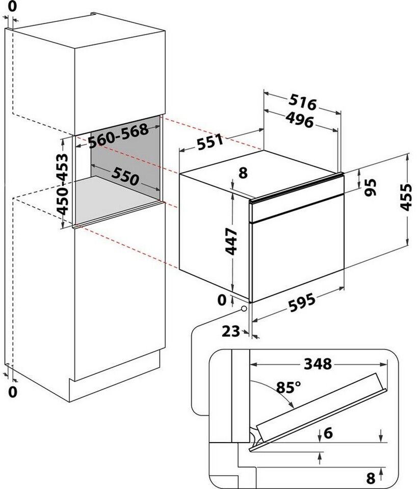 Bauknecht ECSK11 F845 Einbau-Komi-Dampfgarer schwarz EEK:A