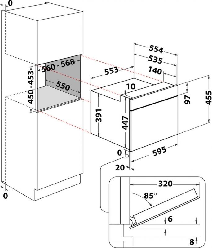 Bauknecht EMPK11 F645 Einbau-Mikrowelle schwarz