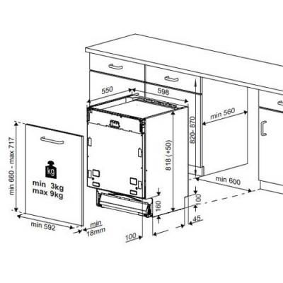 Beko BDIN16420 Einbau-Geschirrspüler vollintegrierbar EEK:E