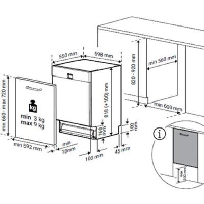 Beko BDIN38440 Einbaugeschirrspüler vollintegrierbar EEK:C