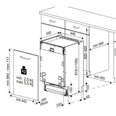 Beko BDIS38120Q Einbau-Geschirrspüler vollintegrierbar EEK:E