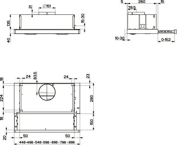 Beko CTB 6250 XH Flachschirmhaube Edelstahl 60cm EEK:E