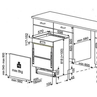 Beko DSN26420XQ Einbau-Geschirrspüler integrierbar Edelstahl EEK:E