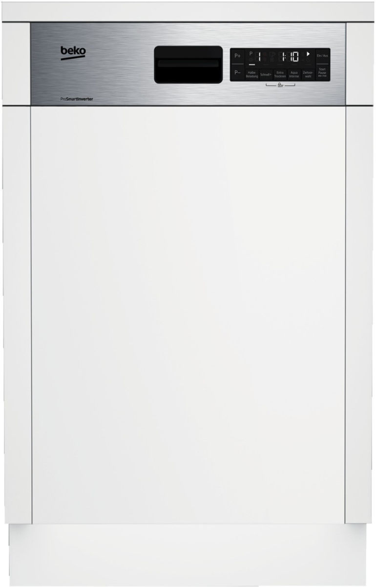 Beko DSS28021X Einbau-Geschirrspüler integrierbar Edelstahl EEK:E