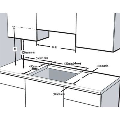 Beko HIC 64100 X Glaskeramik-Kochfeld Edelstahl Kenbel 60cm