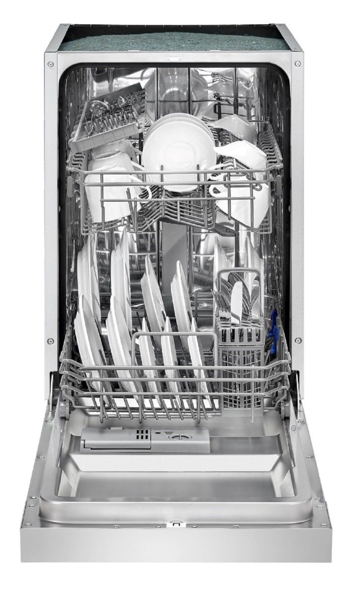 Bomann GSPE 7413 TI Einbau-Geschirrspüler integrierbar Edelstahl EEK:E